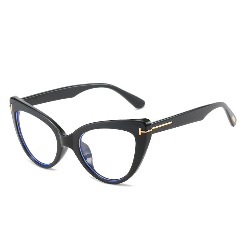 Cat Eye Marble Frame   Designer Glasses UV400 Prescription Glasses Unisex Trend Zonnebril Dames