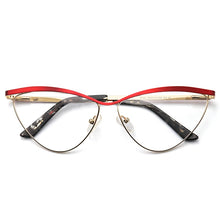 Load image into Gallery viewer, Cat Eye Metal Optical Prescription Glasses Frames For Women Fashion Ladies Fake Glasses Without Diopter Myopia Female Eyeglasses