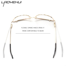 Load image into Gallery viewer, Cat Eye Metal Optical Prescription Glasses Frames For Women Fashion Ladies Fake Glasses Without Diopter Myopia Female Eyeglasses