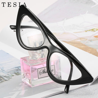 Cat Eye Myopia Clear Glasses Frame Women Designer Eyeglasses For Sight Optical Frames Black Red Pink Nerd Glasses Oculos De Grau
