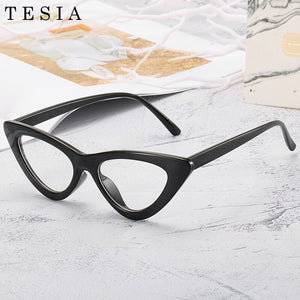 Cat Eye Myopia Clear Glasses Frame Women Designer Eyeglasses For Sight Optical Frames Black Red Pink Nerd Glasses Oculos De Grau