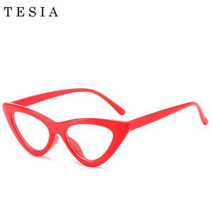 Cat Eye Myopia Clear Glasses Frame Women Designer Eyeglasses For Sight Optical Frames Black Red Pink Nerd Glasses Oculos De Grau