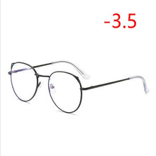 Load image into Gallery viewer, Cat Eye Myopia Glasses With Degree Women Metal Frame PC Lens Nearsighted Glasses Female 0 -0.5 -1.0 -1.5 -2.0 -2.5 -3.0 To -6.0