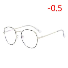 Load image into Gallery viewer, Cat Eye Myopia Glasses With Degree Women Metal Frame PC Lens Nearsighted Glasses Female 0 -0.5 -1.0 -1.5 -2.0 -2.5 -3.0 To -6.0