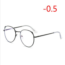Load image into Gallery viewer, Cat Eye Myopia Glasses With Degree Women Metal Frame PC Lens Nearsighted Glasses Female 0 -0.5 -1.0 -1.5 -2.0 -2.5 -3.0 To -6.0