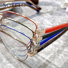 Load image into Gallery viewer, Cat Eye Myopia Optical Glasses Frame Women Anti Blue Light Prescription Eyeglasses Frame Ladies Clear Computer Spectacles Frame