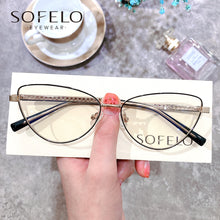 Load image into Gallery viewer, Cat Eye Myopia Optical Glasses Frame Women Anti Blue Light Prescription Eyeglasses Frame Ladies Clear Computer Spectacles Frame