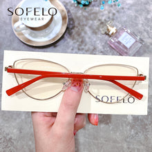 Load image into Gallery viewer, Cat Eye Myopia Optical Glasses Frame Women Anti Blue Light Prescription Eyeglasses Frame Ladies Clear Computer Spectacles Frame