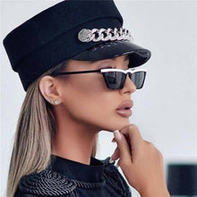 Load image into Gallery viewer, Cat Eye Narrow Glasses Women Brand Designer White Sun Glasses Small Shades Sexy 2023 Retro Sunglasses Ladies Black Cat UV400