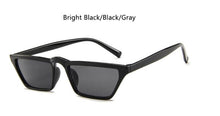 Load image into Gallery viewer, Cat Eye Narrow Glasses Women Brand Designer White Sun Glasses Small Shades Sexy 2023 Retro Sunglasses Ladies Black Cat UV400