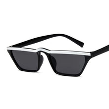 Load image into Gallery viewer, Cat Eye Narrow Glasses Women Brand Designer White Sun Glasses Small Shades Sexy 2023 Retro Sunglasses Ladies Black Cat UV400