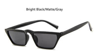Load image into Gallery viewer, Cat Eye Narrow Glasses Women Brand Designer White Sun Glasses Small Shades Sexy 2023 Retro Sunglasses Ladies Black Cat UV400