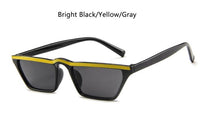 Load image into Gallery viewer, Cat Eye Narrow Glasses Women Brand Designer White Sun Glasses Small Shades Sexy 2023 Retro Sunglasses Ladies Black Cat UV400