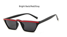 Load image into Gallery viewer, Cat Eye Narrow Glasses Women Brand Designer White Sun Glasses Small Shades Sexy 2023 Retro Sunglasses Ladies Black Cat UV400