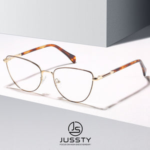 Cat Eye Optical Eyeglasses Glasses Frame Women Myopia Prescription Glasses Frame Ladies High Quality Alloy Spectacles Brand 2022