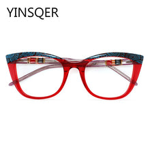Load image into Gallery viewer, Cat Eye Optical Eyewear For Women Prescription Glasses Acetate Women&#39;s Computer Eyeglasses With Frame Female Grade Glasses Brand