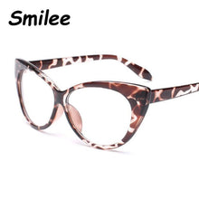 Load image into Gallery viewer, Cat Eye Optical Frames vintage eyeglasses Transparent Computer Glasses Fashion Brand Woman Leopard Spectacles Clear Lens Glasses