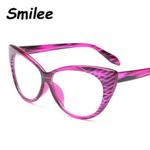 Load image into Gallery viewer, Cat Eye Optical Frames vintage eyeglasses Transparent Computer Glasses Fashion Brand Woman Leopard Spectacles Clear Lens Glasses