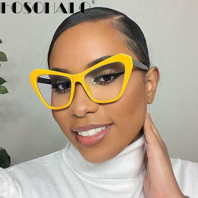 Cat Eye Optical Glasses Anti-blue Light Blocking Glasses Women Men Clear Eyeglasses Frame Transparent Lens Spectacle Unisex