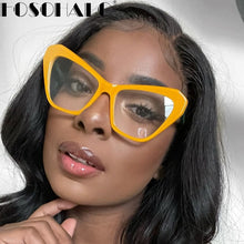 Load image into Gallery viewer, Cat Eye Optical Glasses Anti-blue Light Blocking Glasses Women Men Clear Eyeglasses Frame Transparent Lens Spectacle Unisex