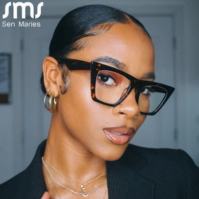 Cat Eye Optical Glasses Women Men Anti Blue Light Blocking Glasses Frame Prescription Spectacle Frames TR Computer Shades Unisex