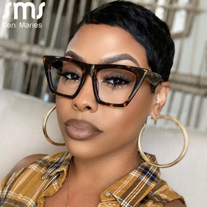Cat Eye Optical Glasses Women Men Anti Blue Light Blocking Glasses Frame Prescription Spectacle Frames TR Computer Shades Unisex