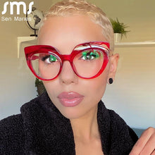 Load image into Gallery viewer, Cat Eye  Optical Glasses Women Men Vintage Clear Glasses Eyeglasses Frame Transparent Lens Spectacle Frame Prescription Unisex