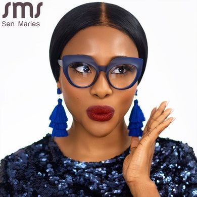 Cat Eye Optical Glasses Women Men Vintage Clear Glasses Eyeglasses Frame Transparent Lens Spectacle Frame Prescription Unisex