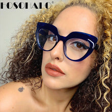 Load image into Gallery viewer, Cat Eye Optical Glasses Women Men Vintage Clear Glasses Eyeglasses Frame Transparent Lens Spectacle Frame Prescription Unisex