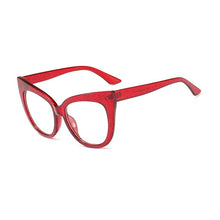 Carica l&#39;immagine nel visualizzatore di Gallery, Cat Eye Optical Glasses Women Men Vintage Clear Glasses Eyeglasses Frame Transparent Lens Spectacle Frame Prescription Unisex