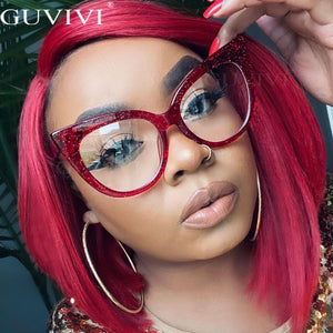 Cat Eye Optical Glasses Women Men Vintage Clear Glasses Eyeglasses Frame Transparent Lens Spectacle Frame Prescription Unisex