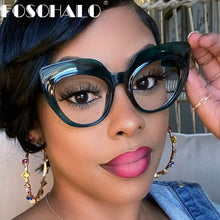 Load image into Gallery viewer, Cat Eye Optical Glasses Women Men Vintage Clear Glasses Eyeglasses Frame Transparent Lens Spectacle Frame Prescription Unisex