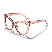 Carica l&#39;immagine nel visualizzatore di Gallery, Cat Eye Optical Glasses Women Men Vintage Clear Glasses Eyeglasses Frame Transparent Lens Spectacle Frame Prescription Unisex
