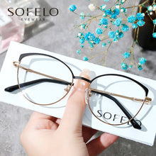 Load image into Gallery viewer, Cat Eye Optical Myopia Glasses Frame Women Prescription Eye Glasses Frame Female Red Stainless Steel Spectacles Brand