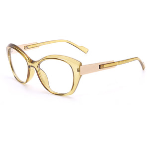 Cat Eye Optics Glasses Women  Brand Leopard Clear Lens Glasses Frames For Men Prescription Myopia Eyeglasses Frame