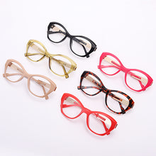 Load image into Gallery viewer, Cat Eye Optics Glasses Women  Brand Leopard Clear Lens Glasses Frames For Men Prescription Myopia Eyeglasses Frame