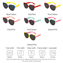 Load image into Gallery viewer, Cat Eye Polarized Kids Sunglasses Boys Girls Children Eyeglasses Child Eyepieces Silicone Flexible Frame Baby Shades Eyewear UV