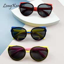 Load image into Gallery viewer, Cat Eye Polarized Kids Sunglasses Boys Girls Children Eyeglasses Child Eyepieces Silicone Flexible Frame Baby Shades Eyewear UV