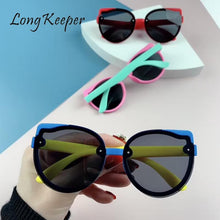 Load image into Gallery viewer, Cat Eye Polarized Kids Sunglasses Boys Girls Children Eyeglasses Child Eyepieces Silicone Flexible Frame Baby Shades Eyewear UV
