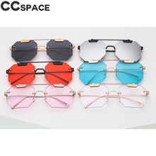 Load image into Gallery viewer, Cat Eye Rimless Sunglasses Men Women 2023 Shades UV400 Vintage Glasses Oculos 47818