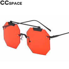 Load image into Gallery viewer, Cat Eye Rimless Sunglasses Men Women 2023 Shades UV400 Vintage Glasses Oculos 47818