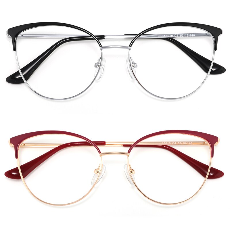 Cat Eye Round Decorative Glasses Optical Female Computer Prescription Eyewear For Myopia Reading Retro Women's Eyeglasses Frames