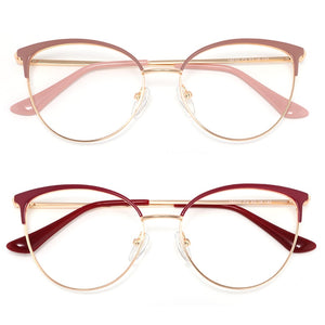Cat Eye Round Decorative Glasses Optical Female Computer Prescription Eyewear For Myopia Reading Retro Women's Eyeglasses Frames