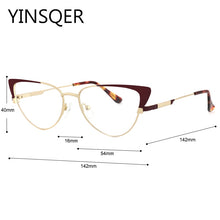 Load image into Gallery viewer, Cat Eye Round Glasses For Women Eyewear Frames For Ladies Screwless Glasses Vintage Female Eyeglasses Fashion Eyeglass