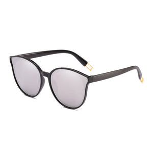 Cat Eye Round Sunglasses Women Men Retro Oversized Sun Glasses Female Stylish Cateye Eyewear Big Frame Sunglass