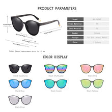 Load image into Gallery viewer, Cat Eye Round Sunglasses Women Men Retro Oversized Sun Glasses Female Stylish Cateye Eyewear Big Frame Sunglass