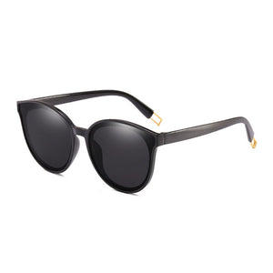 Cat Eye Round Sunglasses Women Men Retro Oversized Sun Glasses Female Stylish Cateye Eyewear Big Frame Sunglass