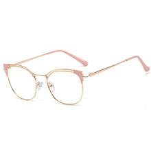 Load image into Gallery viewer, Cat Eye Simple Metal Glasses Frames Men Women Optical Computer Glasses Prescription Eyeglasses Vintage