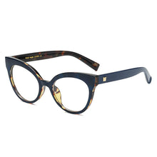 Carica l&#39;immagine nel visualizzatore di Gallery, Cat Eye Spectacle Frame Women Eyeglasses Computer Prescription Optical For Female Vintage Eyewear Clear Lens Glasses Frame RS464