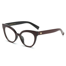 Carica l&#39;immagine nel visualizzatore di Gallery, Cat Eye Spectacle Frame Women Eyeglasses Computer Prescription Optical For Female Vintage Eyewear Clear Lens Glasses Frame RS464